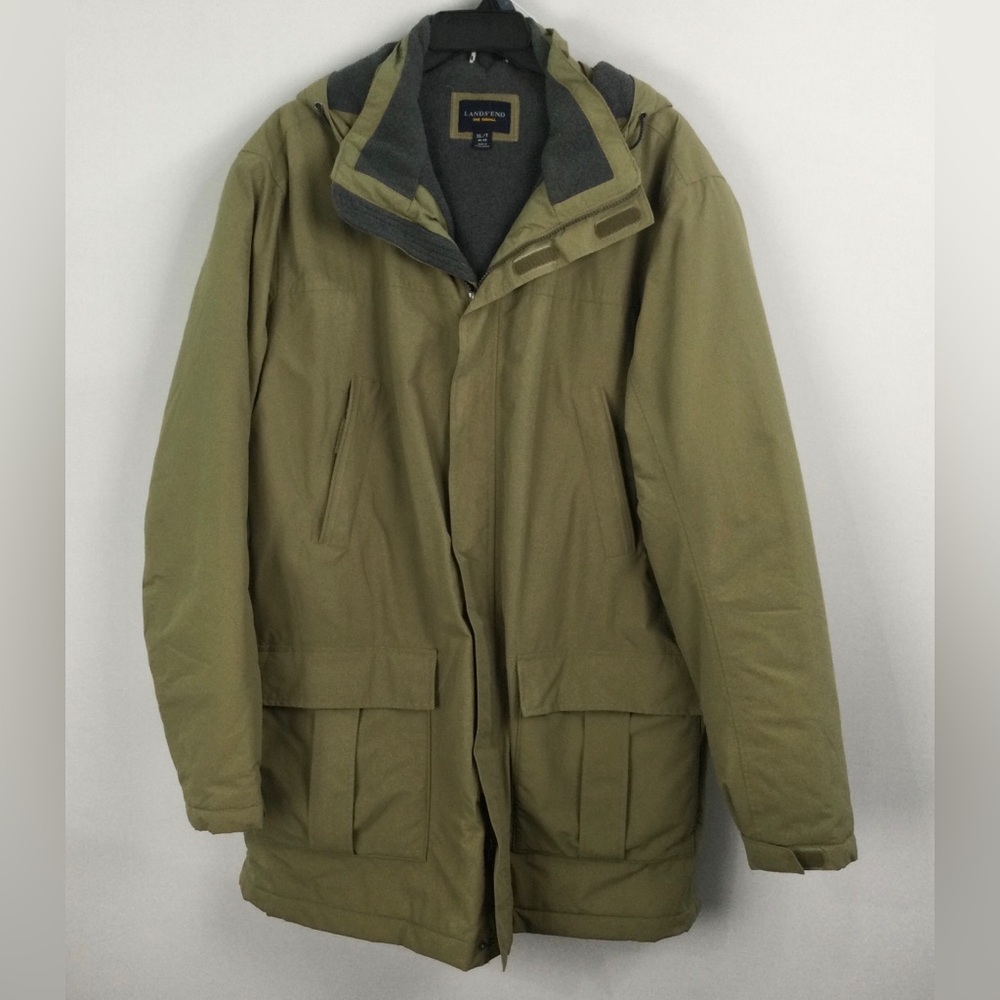 Lands End Men's The Squall Parka Coat size‎ XL-T 46/48